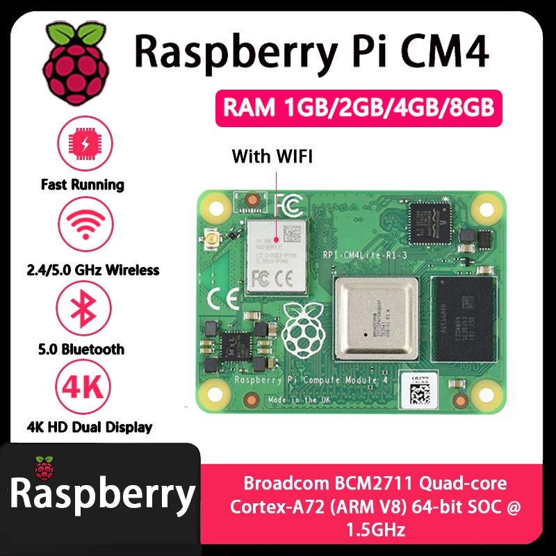 Raspberry Pi CM4 1GB/2GB/4GB/8 - Raspberry Pi Cm4 8Gb Ram 32Gb Emmc Wifi 评论和价格