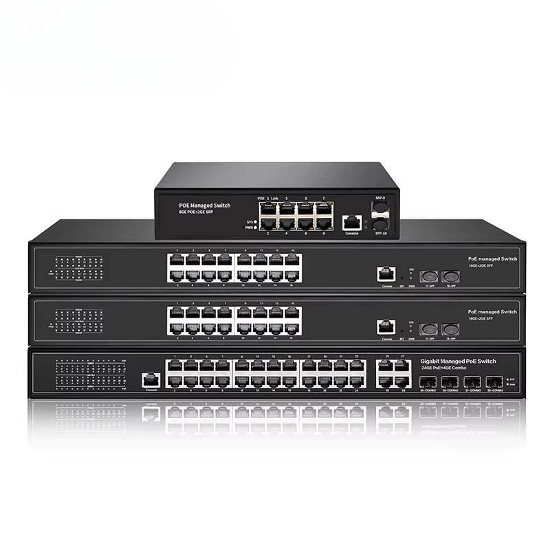 8-Ports 16 24 48 Ports Gigabit - Managed Gigabit Poe Switch 8 Port 802.3At 评论和价格