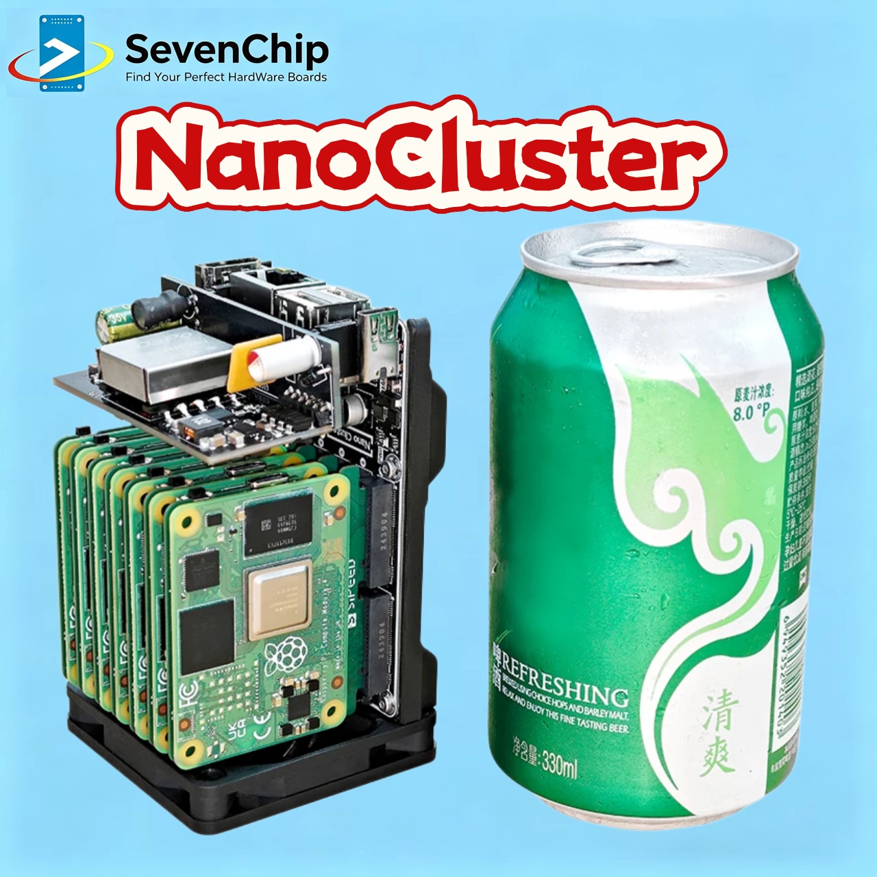 Sipeed NanoCluster 7x CM4/CM5  - Deskpi Super6C 评论和价格