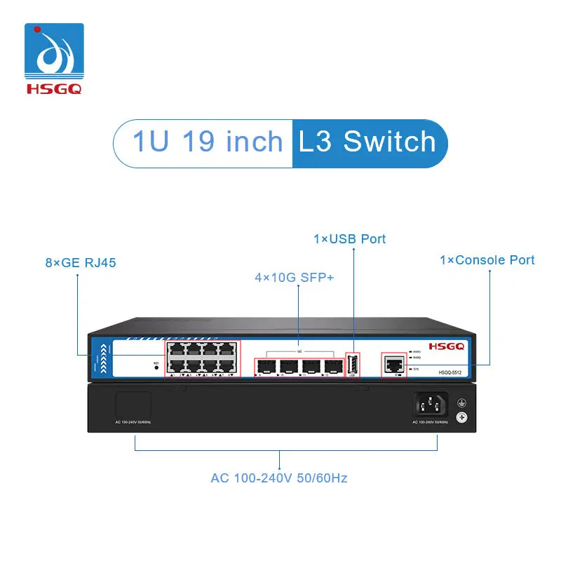 2026/HSGQ-5512 12 Port 8*GE +  - Sfp+ 10G Managed Switch 8 Port 评论和价格
