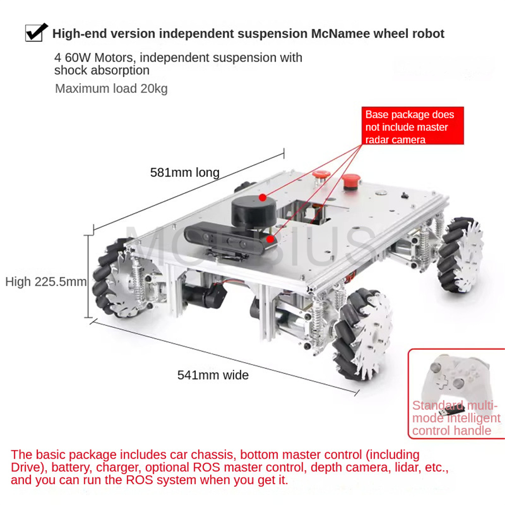 Big Load ROS2 Autopilot Mecanu - Raspberry Pi 5 8Gb 评论和价格